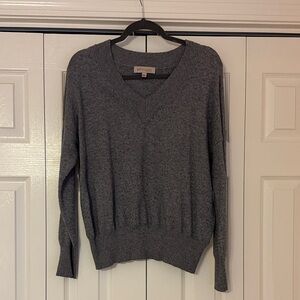 Philosophy Gray V-Neck Sweater